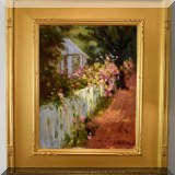 A01. Oil painting on board by en plein air painter Joann Ritter. 13” x 11” 